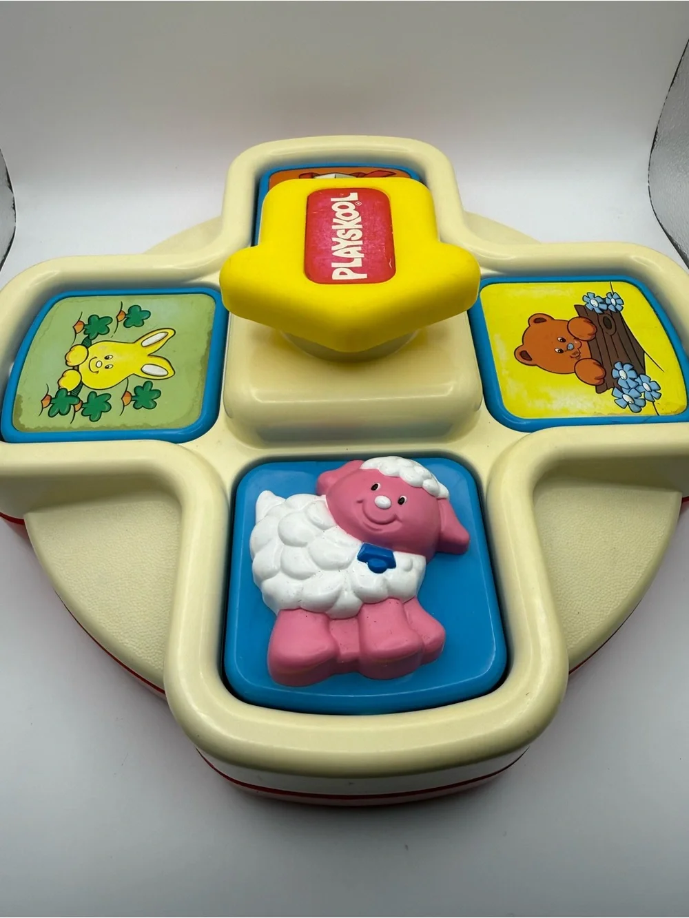90s Vintage Playskool Peek N’ Pop Flip Toy #5127 Tested! Learning Toy Rare